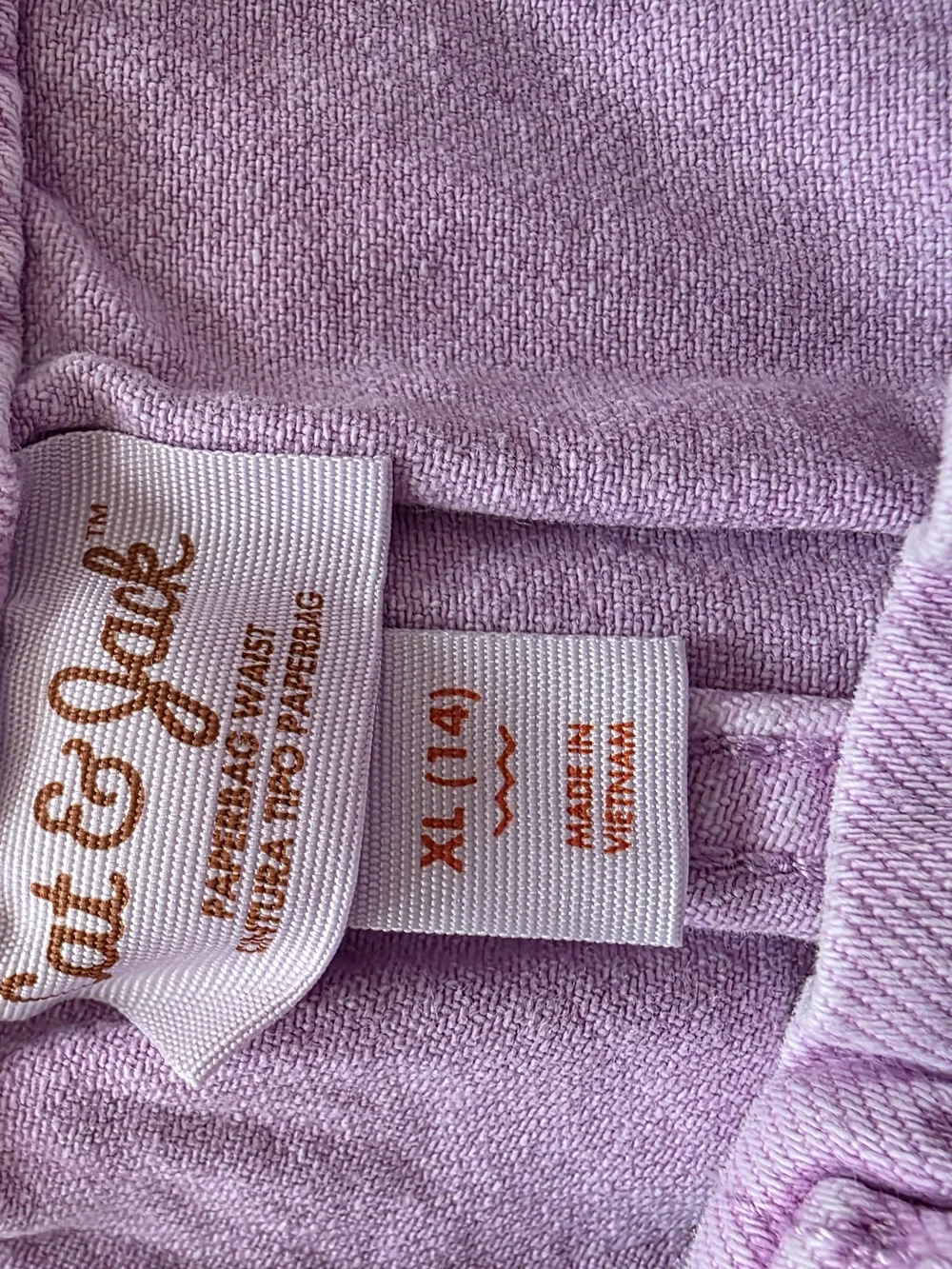 Cat & Jack Lavender Elastic-Waist Denim Shorts